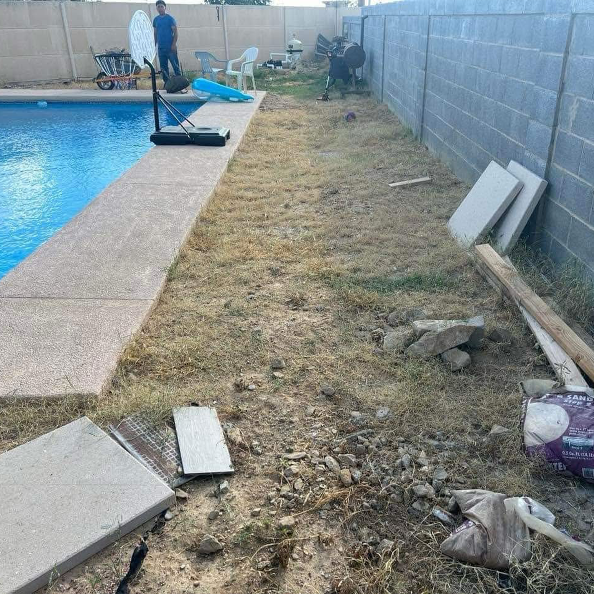 Before patio project